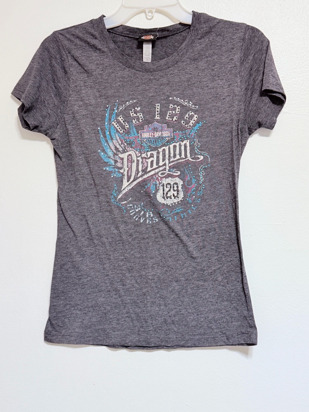Harley-Davidson Women's Gray Graphic Tee - Large